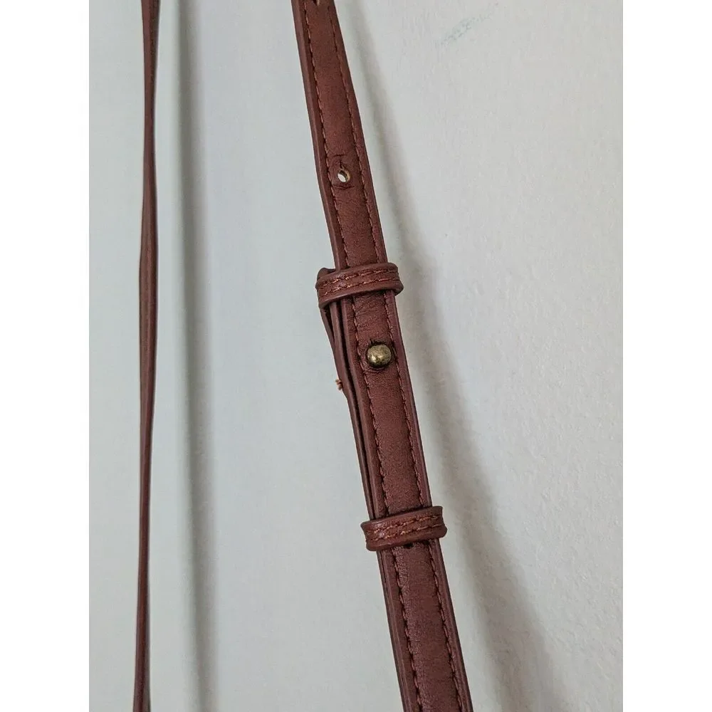 Fawn Design The Circle Bag Minimal‎ Crossbody Brown Purse